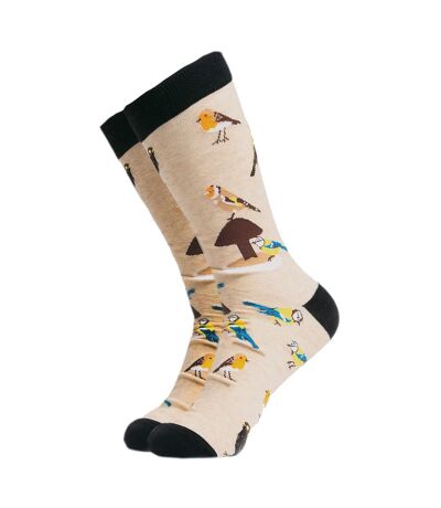 Bird Pattern Novelty Cotton Socks for Adults