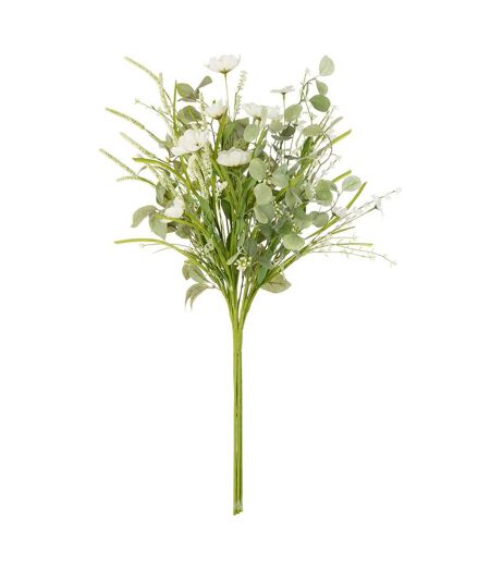 Bouquet de Fleurs Artificielles Mixtes 85cm Blanc