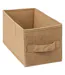 Boîte de Rangement Toile de Jute 15x31cm Beige Lin-1