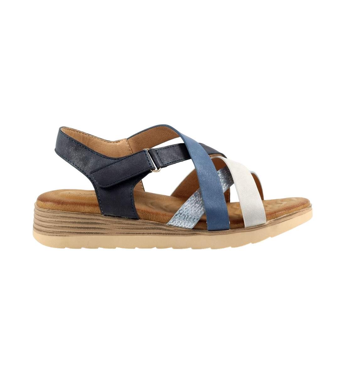 Sandales cayman femme bleu Lunar-3