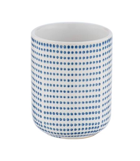 Gobelet de salle de bain design bord de mer Nole - Blanc