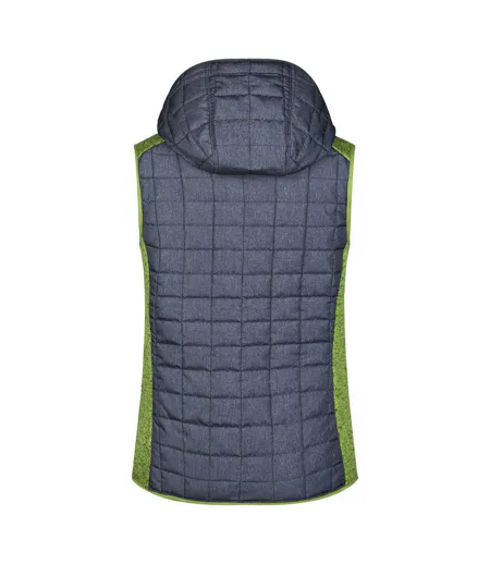 Veste Hybride Femme Jaune Vif Anthracite James And Nicholson