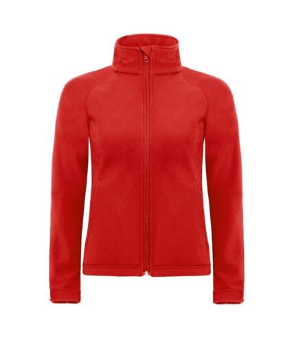 Veste softshell à capuche - Femme - JW937 - rouge