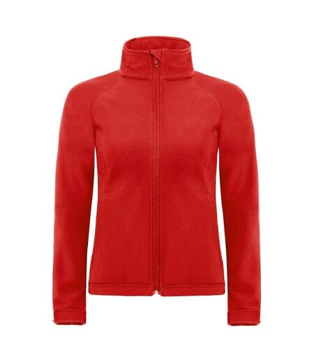 Veste softshell à capuche - Femme - JW937 - rouge