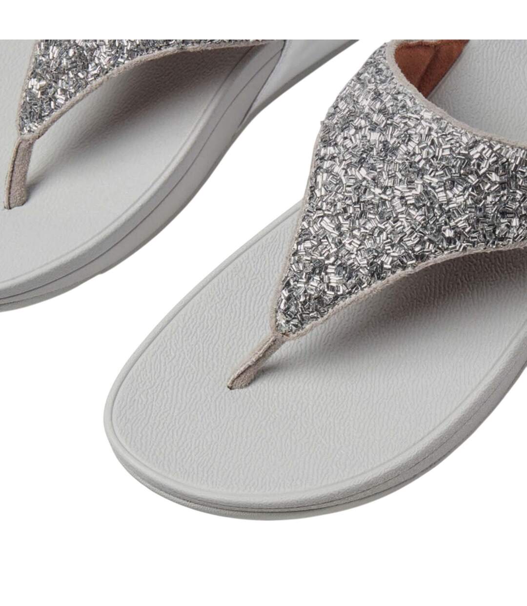 Sandales Style Scintillant Femme Argenté Fit Flop-4