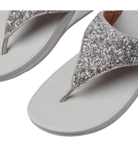 Sandales Style Scintillant Femme Argenté Fit Flop