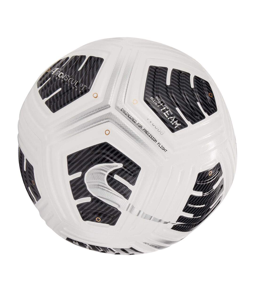 Ballon De Foot Club Elite Team Taille 5 Blanc Noir Argenté Nike-2