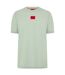 T-shirt Motif/style Logo Sur Poitrine Diragolino Homme Vert Clair Hugo-2