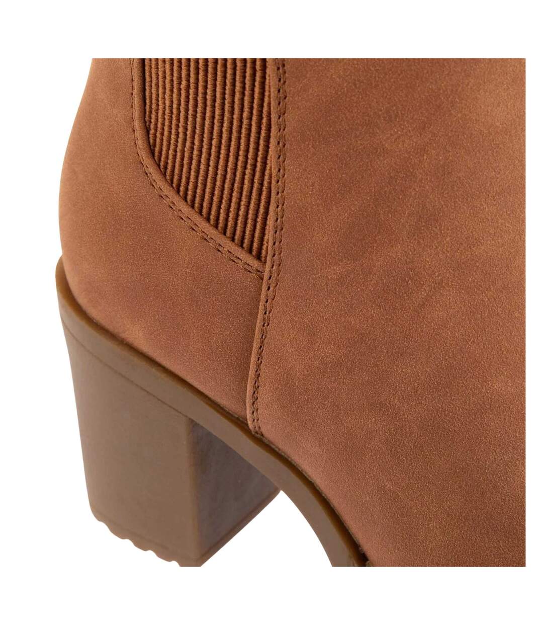 Bottines Chelsea Femme Cognac Only-3