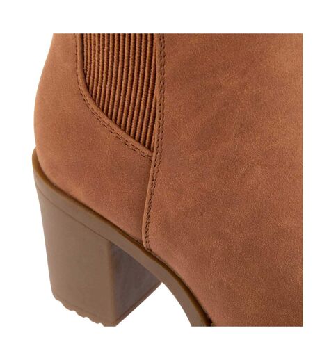 Bottines Chelsea Femme Cognac Only