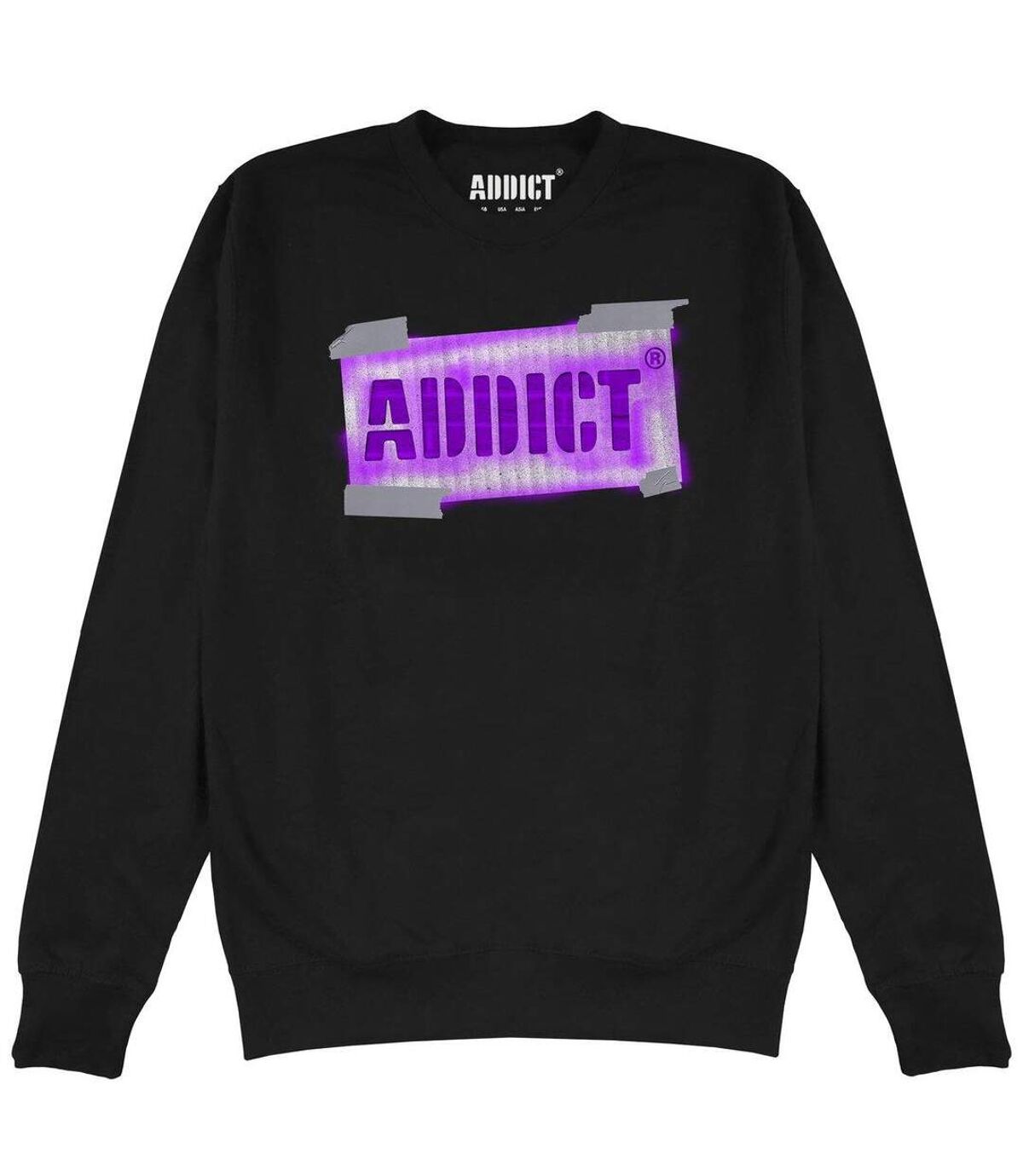 Addict Unisex Adult Graffiti Sweatshirt (Black)