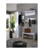 Boîte à Clés Métal Design 24cm Blanc-4