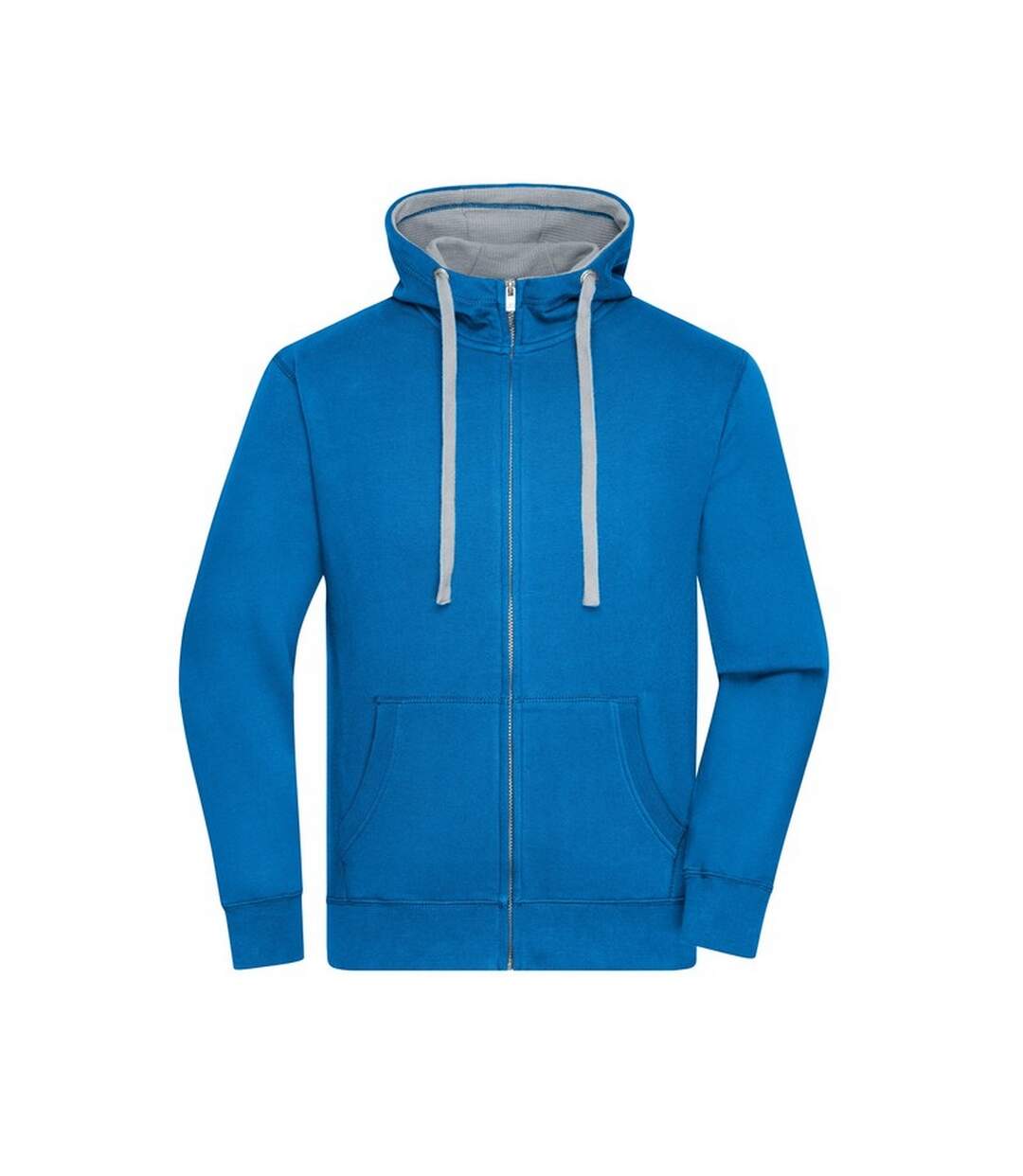 Veste À Capuche Lifestyle Homme Cobalt Gris Chiné James And Nicholson-1
