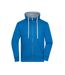Veste À Capuche Lifestyle Homme Cobalt Gris Chiné James And Nicholson-1