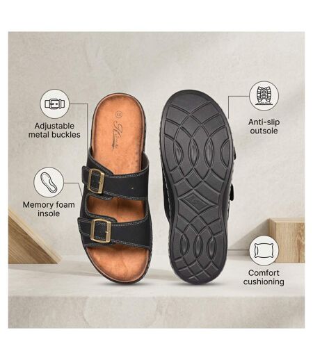 OZABI Sandales homme boucles réglables confort été