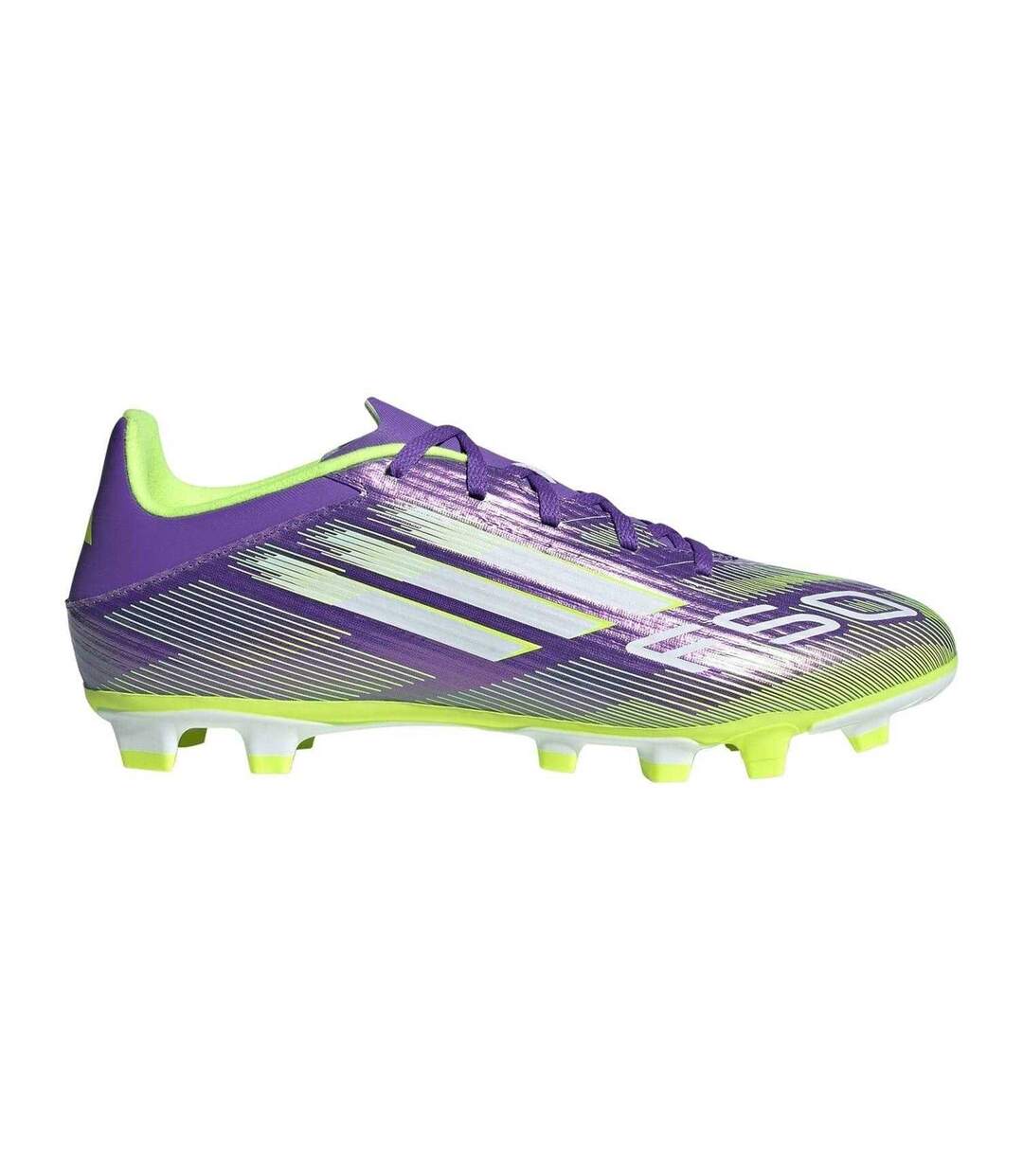 Mens F50 League Firm Ground Football Boots Purple White Adidas-1