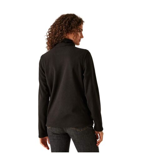 Womens/ladies Micro Full Zip Fleece Jacket Black Regatta