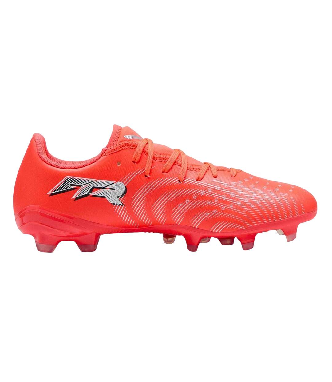 Womens/ladies Future 9 Play Firm Ground Football Boots Red Silver Puma-1