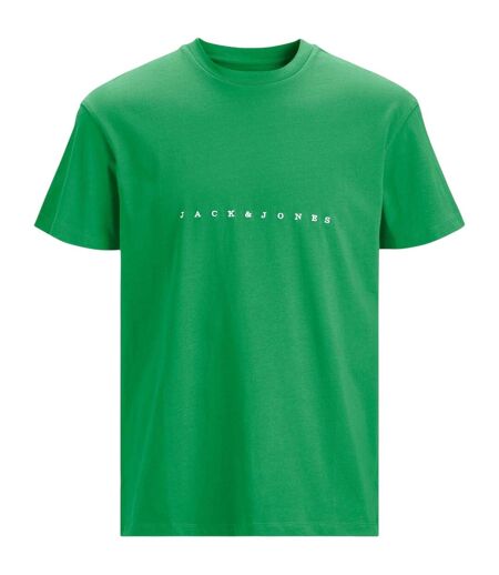 Mens Embroidered Logo Relaxed Fit T-shirt Island Green Jack And Jones