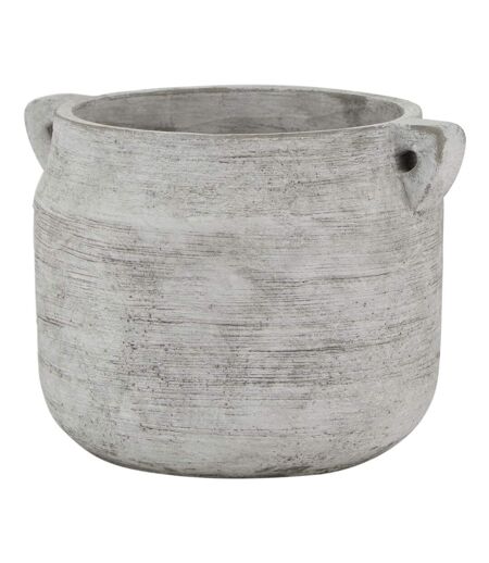 Pot de fleurs athena 15 cm x 18 cm x 21 cm blanc Hill Interiors