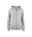 Veste À Capuche Premium Femme Gris Chiné Clique-1
