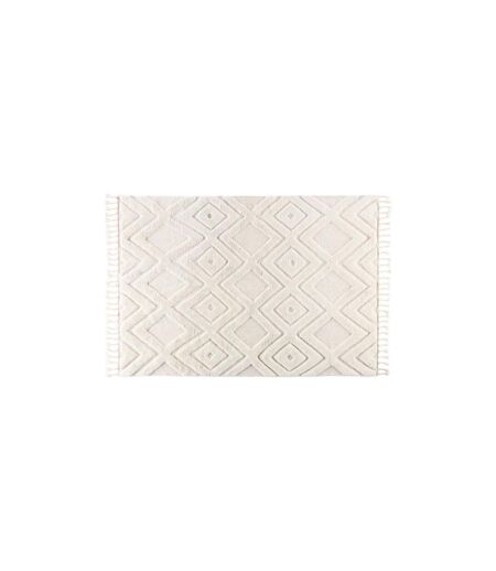 Tapis Déco en Laine Dahlia 200x300cm Blanc