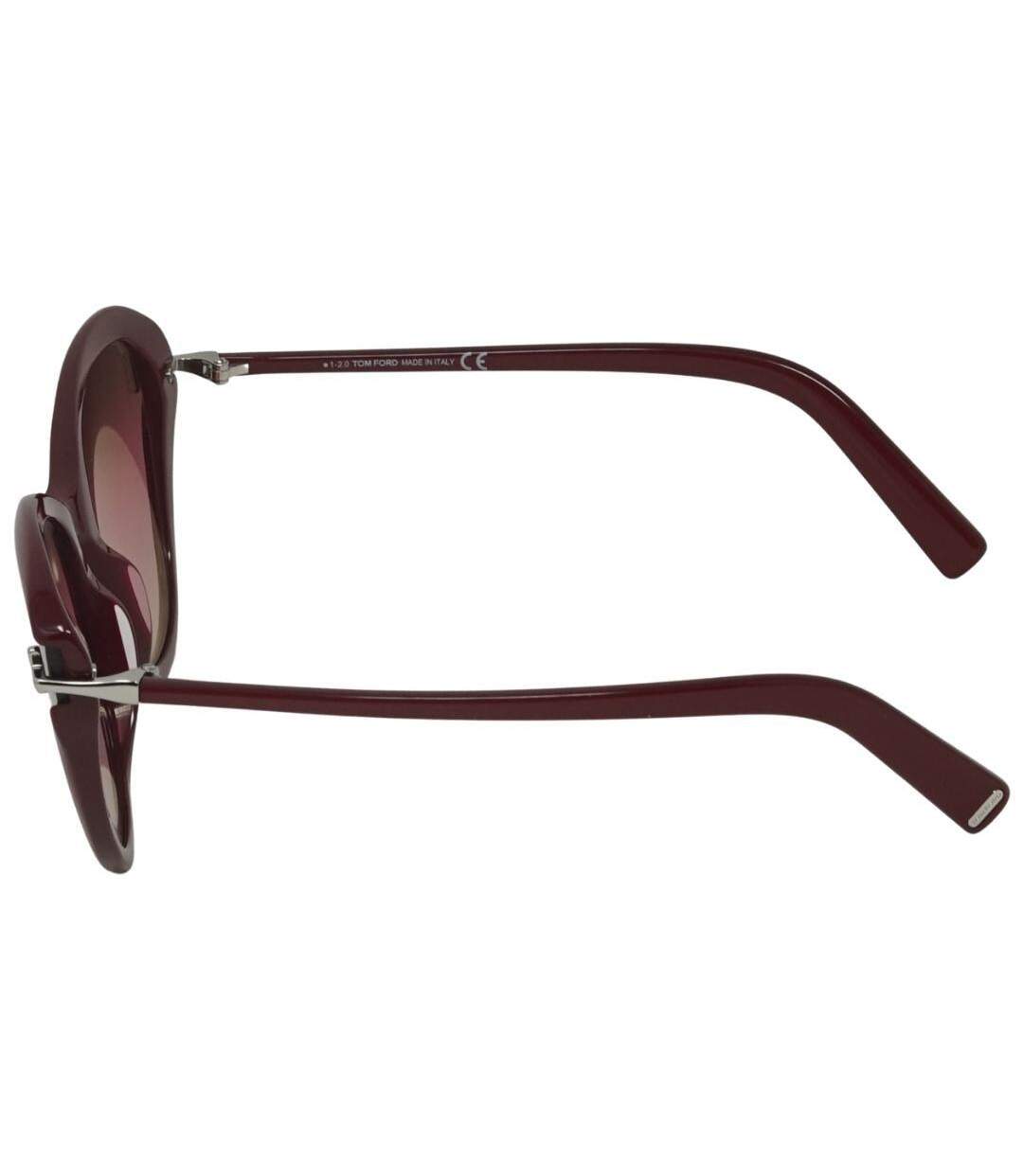 Womens/ladies Leigh Shiny Sunglasses One Size Red Tom Ford-2