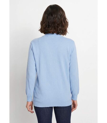 Pull chaud col montant avec laine et angora