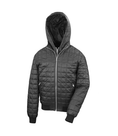 Result Mens Urban Outdoor Stealth Hooded Jacket (Black) - UTRW5160