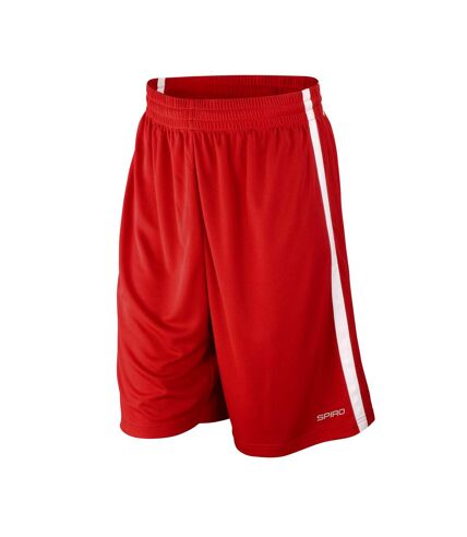 Spiro Mens Quick Dry Basketball Shorts (Royal/White)