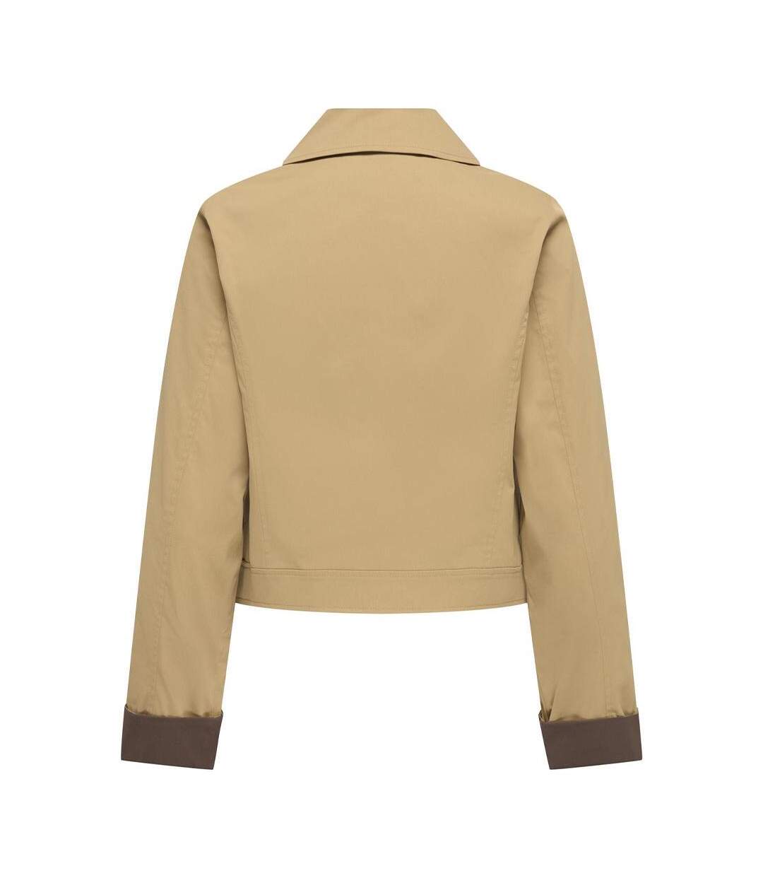 Veste marron femme only orchid life contrast-2