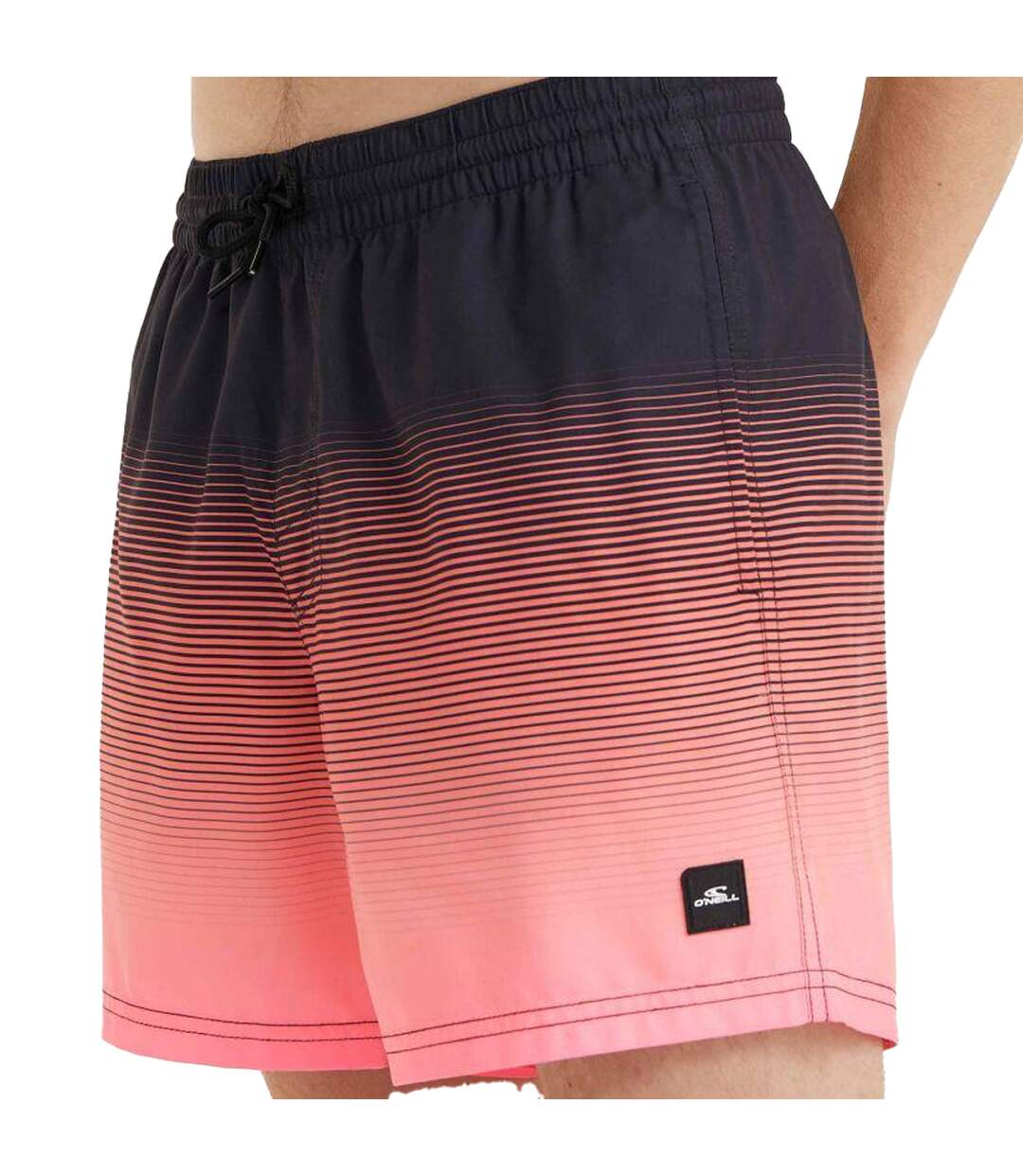 Short De Bain Motif/style Dégradé Jack Cali Homme Noir Rose O´Neill-3