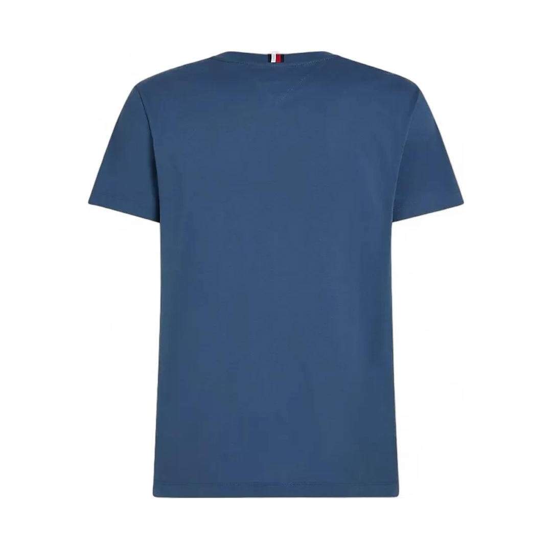 T-shirt Bleu Homme Tommy Hilfiger Pocket - L-2