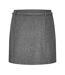 Womens/ladies Lexa Wool Blend Mini Skirt Grey Melange Edited-3