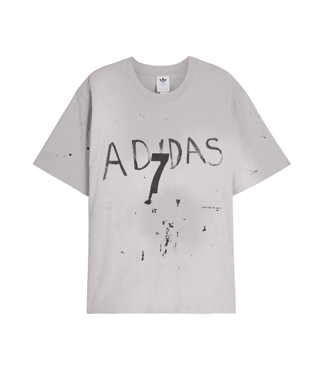 Unisex Adult 7 Logo T-shirt Grey Adidas-2