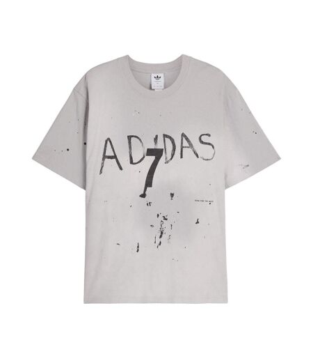 Unisex Adult 7 Logo T-shirt Grey Adidas