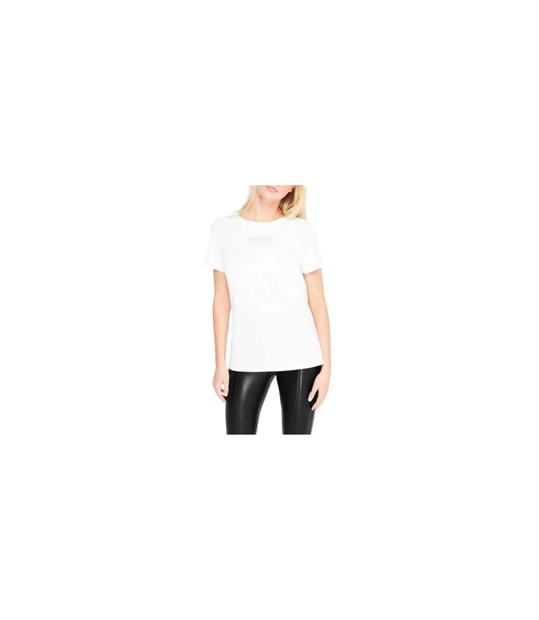 T-shirt Motif/style Strass Femme Blanc Hugo Boss-1