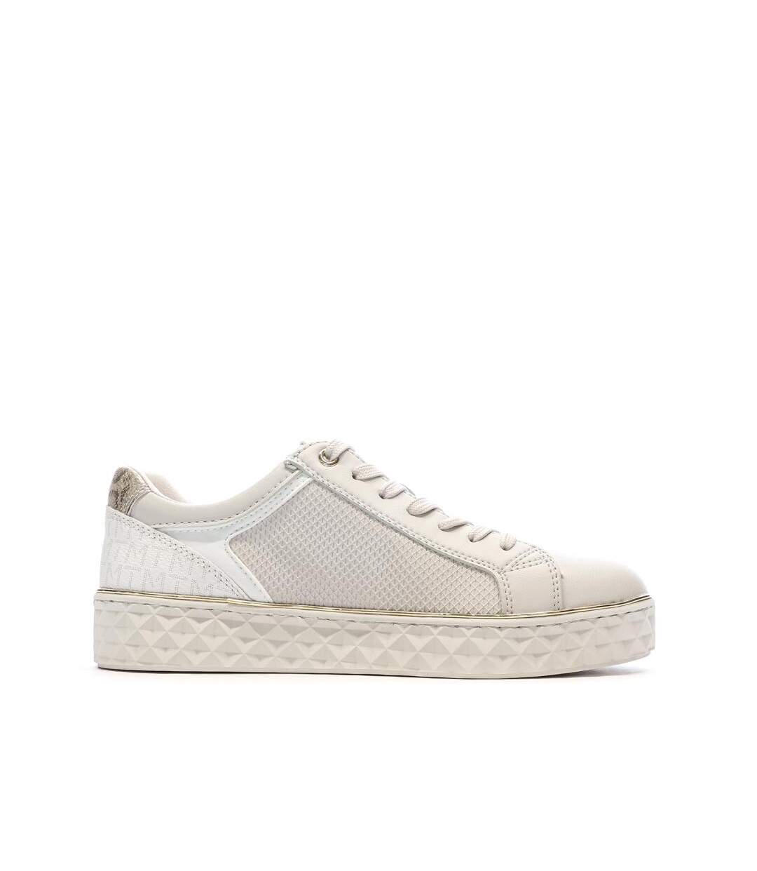 Baskets beige femme marco tozzi cream comb-2