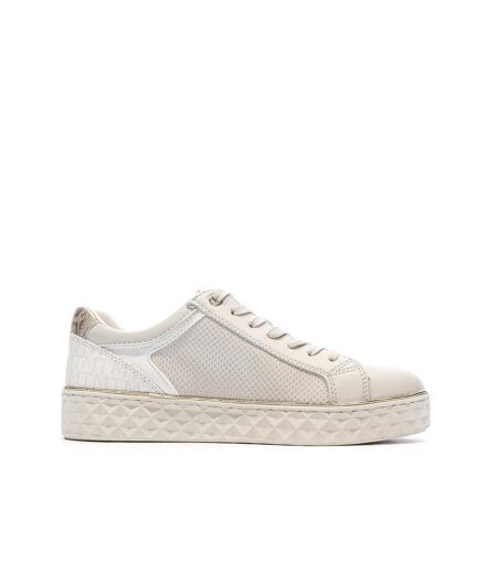 Baskets beige femme marco tozzi cream comb
