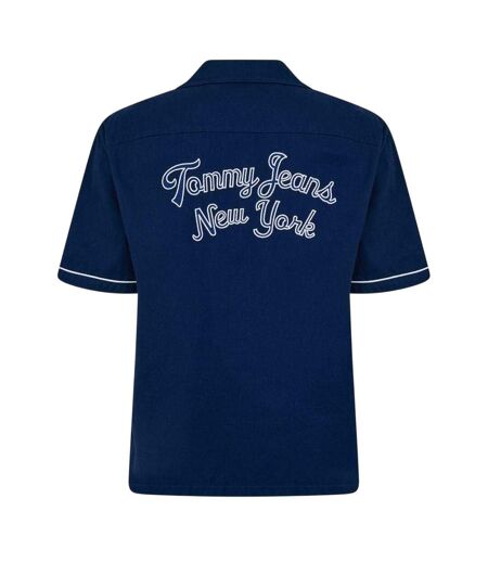 Mens Embroidered Regular Shirt Dark Navy Tommy Jeans