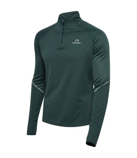 Mens Power Logo Half Zip Track Top Green Gables Newline