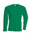 T-shirt manches longues col rond - K359 - vert kelly - homme