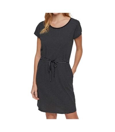 Robe Noir à rayures Femme Vero Moda Mapril - M