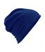 Beechfield Unisex Plain Jersey Beanie Hat (Navy)