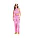 Pantalon Motif/style Imprimé Tourbillonnant Femme Rose Missy Empire-1