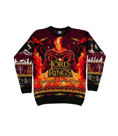 Pull Noël One Ring To Rule Them All Adulte Pourpre Noir Orange Lord Of The Rings