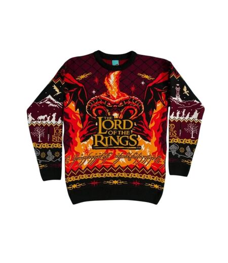 Pull Noël One Ring To Rule Them All Adulte Pourpre Noir Orange Lord Of The Rings
