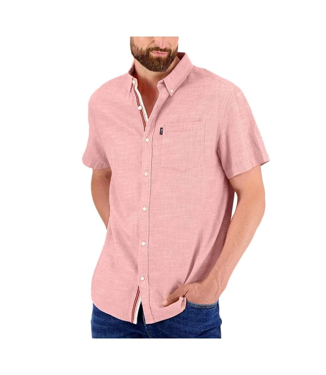 Chemise Rose Homme TBS CALEL - M-1