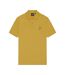 Mens plain polo shirt ellaness gold Lyle & Scott