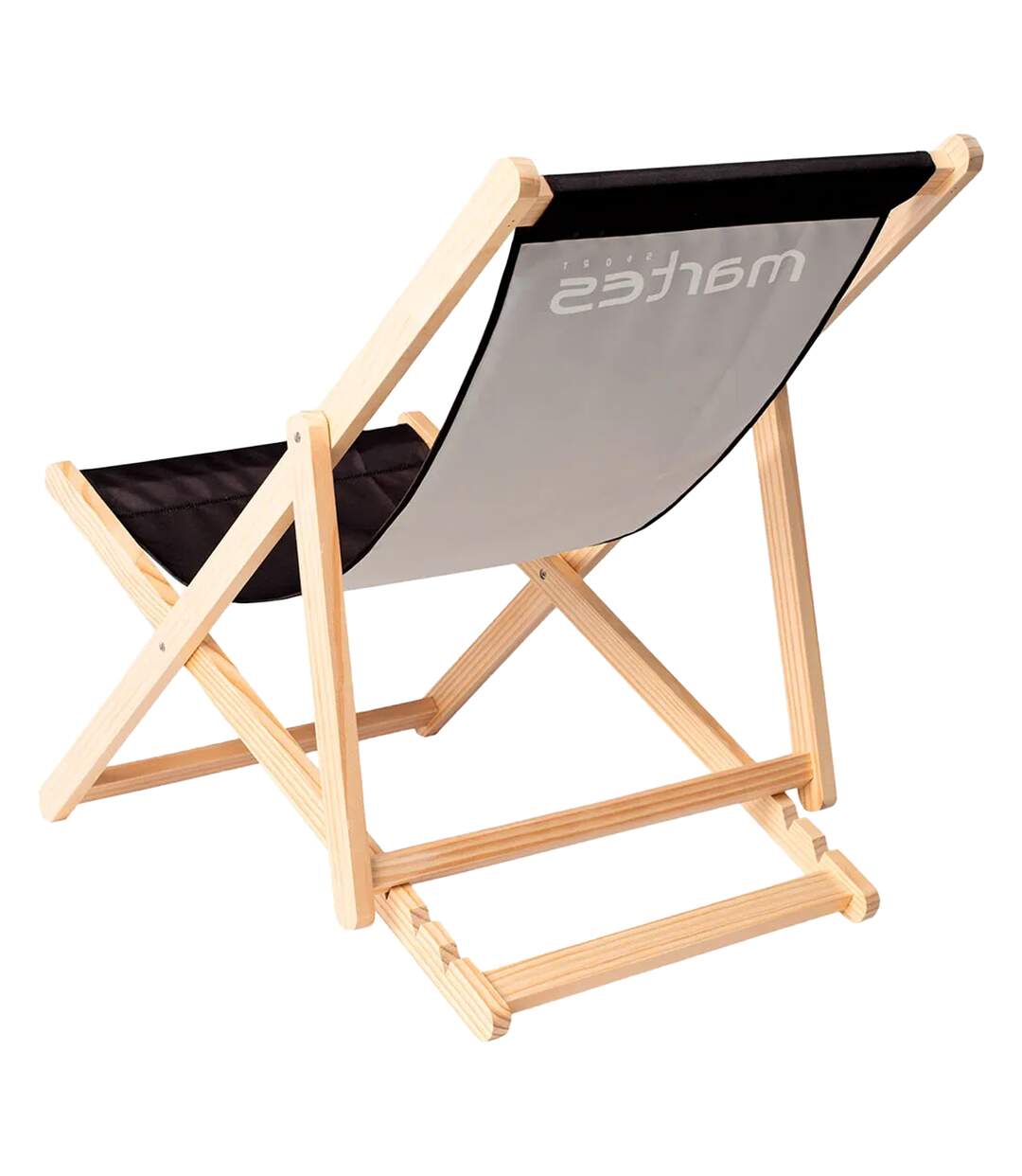 Chaise Sunbed Ms Taille Unique Noir Blanc Martes Essential-2